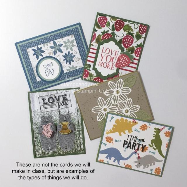 Cardmaking and Stamping samples
