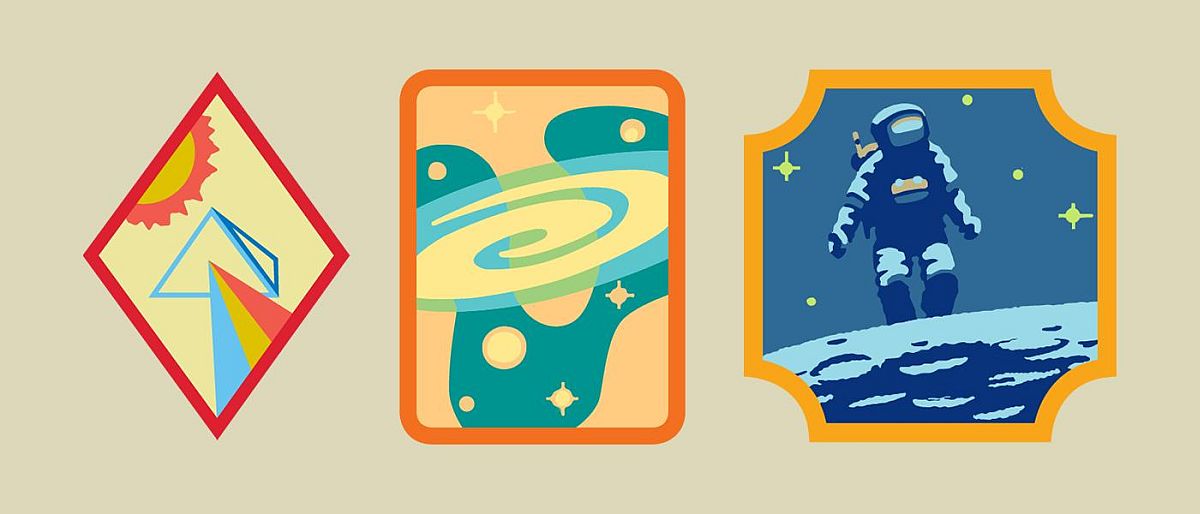 Space Science badges CA SR AMB