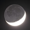 Earthshine - 4.2 day moon