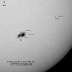 Sunspots AR3363, AR3362  7/13/23