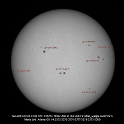 Solar Whole Disk with Class Labels