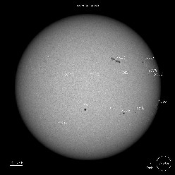 SDO Sunspots 6/25/23